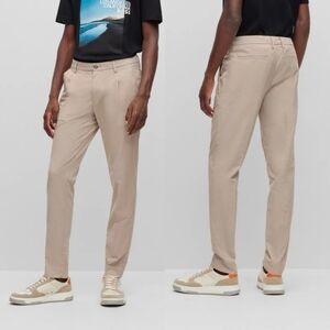 BOSS Kaito 1 Slim-fit Chino trousers in a patterned stretch-cotton blend Pants